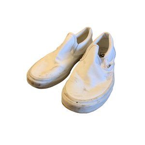 Vans White Slip-On preowned Mens 8.5 Women 10